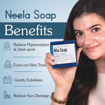 Nila Soap – Natural Blue Soap for Glowing Skin | Brightens, Fades Dark Spots & Acne Scars