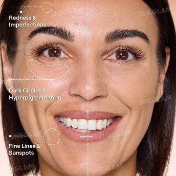 SHEGLAM 48H Powder Tech Cushion Foundation - Sweatproof & Buildable Matte Finish