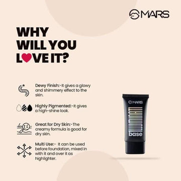 Mars Base Primer - 2-in-1 Glow Booster: Dewy Primer & Highlighter